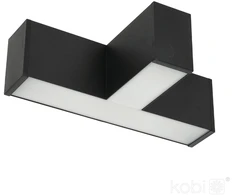 11W Linijinio šviestuvo KOLINE K2 T formos sujungimas, juodas, 3000/4000/6500K