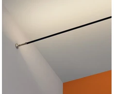 Pakabinamas šviestuvas 11W/m LED linijinis šviestuvas ELEGANCE, juodas, 3000K, 5m, IP60