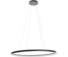 120W LED pakabinamas šviestuvas NOBU, juodas, 3000/4000K, dimeriuojamas, 01-3820