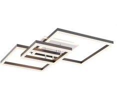120W LED paviršinis lubinis šviestuvas SAMI, juodos/baltos sp., 3000/4000/6000K