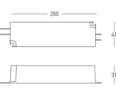 120W maitinimo šaltinis magnetinei sistemai ZAMBELIS MAGNETIC 6MM, 24V, DALI, 25465