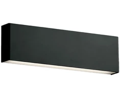 12,2W LED sieninis šviestuvas HUGO, juodas, 3000K, 4243601