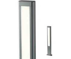 12,44W LED pastatomas lauko šviestuvas DOLMEN, tamsiai pilkas, 3000K, IP54, 90125