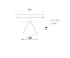 12,4W LED šviestuvas į magnetines sistemas WIZ 48V, juodas, 3000K, DALI