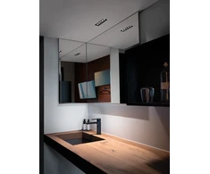 12,5W LED įleidžiamas šviestuvas KURA X5, juodas, 3000K, 52°