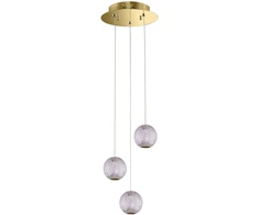 Italux 12,6W LED pakabinamas šviestuvas ROSARIO, aukso sp., 3000K