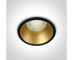 12W COB LED įleidžiamas šviestuvas, juodu korpusu, 3000K, 10112K/B/W