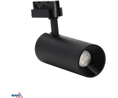 Bemko 12W LED akcentinis šviestuvas į 1 fazės bėgelį VERKO, juodas, 4000K
