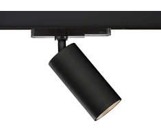 12W LED akcentinis šviestuvas į 3 fazių bėgelį PIPE, juodas, 2700K, T3986190N