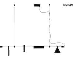 12W LED + E27 pakabinamas šviestuvas TECHNICS, juodas, 3000K, lemputė parduodama atskirai