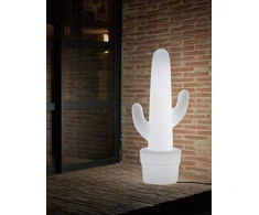 1,2W LED įkraunamas šviestuvas KAKTUS, baltas, 6000K/RGB, IP54, su USB jungtimi, dimeriuojamas