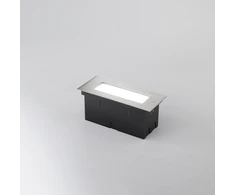 12W LED įleidžiamas į grindinį šviestuvas WALK, nikelio sp., 4000K, IP54