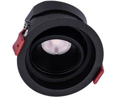 12W LED įleidžiamas pakreipiamas šviestuvas MT 147 LED, juodas, 4000K