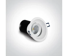 12W LED įleidžiamas pakreipiamas šviestuvas, baltas, 3000/3500/4000K, 11112TA/W/V