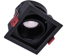 12W LED įleidžiamas pakreipiamas šviestuvas MT 148 LED, juodas, 3000K