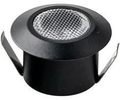 1,2W LED įleidžiamas šviestuvas ASSO, juodas, 4000K