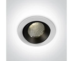 12W LED įleidžiamas šviestuvas, baltas, 3000K, IP65, 11112P/W/W