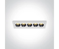 12W LED įleidžiamas šviestuvas, baltas, 3000K, 50012H/W/W