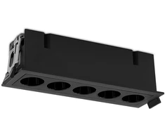 12W LED įleidžiamas šviestuvas INVISIBLE, juodas, 3000K, E3980000N