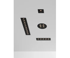 12W LED įleidžiamas šviestuvas INVISIBLE, juodas, 3000K, dimeriuojamas, E3980000NDP