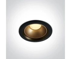 12W LED įleidžiamas šviestuvas, juodas, 3000/3500/4000K, 10112Z/B/V