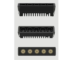 12W LED įleidžiamas šviestuvas, juodas, 3000K, S336
