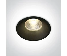 12W LED įleidžiamas šviestuvas, juodas, 3000K, 10112TD/B/W