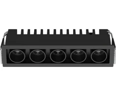 12W LED įleidžiamas šviestuvas, juodas, 3000K, S336