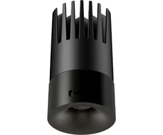 12W LED įleidžiamas šviestuvas, juodas, 3000K, 25399