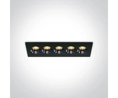 12W LED įleidžiamas šviestuvas, juodas, 3000K, 50012H/B/W