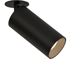 12W LED įleidžiamo montavimo šviestuvas PIPE, juodas, 3000K, E3986000N