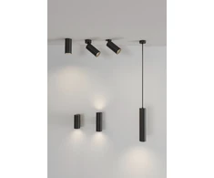 12W LED linijinės sistemos PIPE šviestuvas, juodas, 3000K, F3986000N