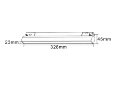 12W LED linijinis šviestuvas į magnetinę sistemą LUXSONN, juodas, 2700/4000/5700K