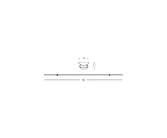 12W LED linijinis šviestuvas į magnetinę sistemą ZAMBELIS MAGNETIC ULTRA SLIM, juodas, 3000K, DALI, 23111