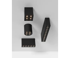 12W LED lubinis šviestuvas INVISIBLE, juodas, 3000K, dimeriuojamas, P3980000NDP