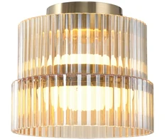 12W LED lubinis šviestuvas LUXE, žalvario/gintaro sp., 3000K, 4346600