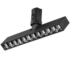 12W LED modulinės sistemos SHIFT šviestuvas, matinės juodos sp., 3000K