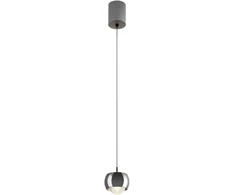 12W LED pakabinamas šviestuvas AVES, tamsaus chromo sp., 3000K