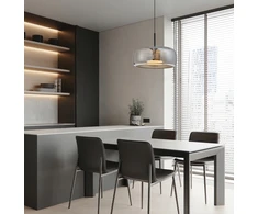 12W LED pakabinamas šviestuvas DECO, juodu korpusu/dūmų sp. stiklas, 3000K, 4319101