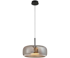 12W LED pakabinamas šviestuvas DECO, juodu korpusu/dūmų sp. stiklas, 3000K, 4319101