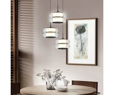 12W LED pakabinamas šviestuvas GLOSSY, juodu korpusu/skaidrus stiklas, 3000K, 4322000