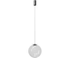 12W LED pakabinamas šviestuvas IRIDES, juodos sp./skaidrus, 2700K, 01-4089