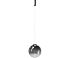 12W LED pakabinamas šviestuvas IRIDES, juodos/dūmų sp., 2700K, 01-4094