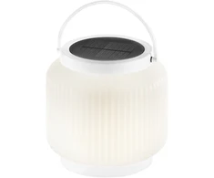 1,2W LED pastatomas lauko šviestuvas su saulės baterija ROBIN, baltas, dimeriuojamas, IP54