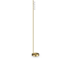 Ideal Lux 12W LED pastatomas šviestuvas PING PONG, žalvario sp., 3000K, 328324
