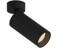 Lubinis šviestuvas 12W LED paviršinis akcentinis šviestuvas PIPE, juodas, 3000K, dimeriuojamas, F3986000NDT