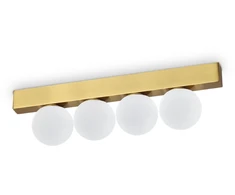 Lubinis šviestuvas Ideal Lux 12W LED paviršinis šviestuvas PING PONG, žalvario sp., 3000K, 328249