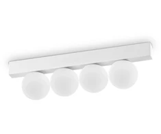 Lubinis šviestuvas Ideal Lux 12W LED paviršinis šviestuvas PING PONG, baltas, 3000K, 328232