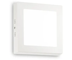 Lubinis šviestuvas 12W LED paviršinis šviestuvas UNIVERSAL SQUARE, baltas, 2700K, 342573