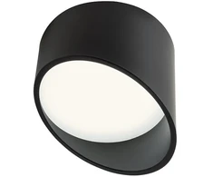Lubinis šviestuvas 12W LED paviršinis šviestuvas UTO, matinės juodos sp., 3000K, 01-1628